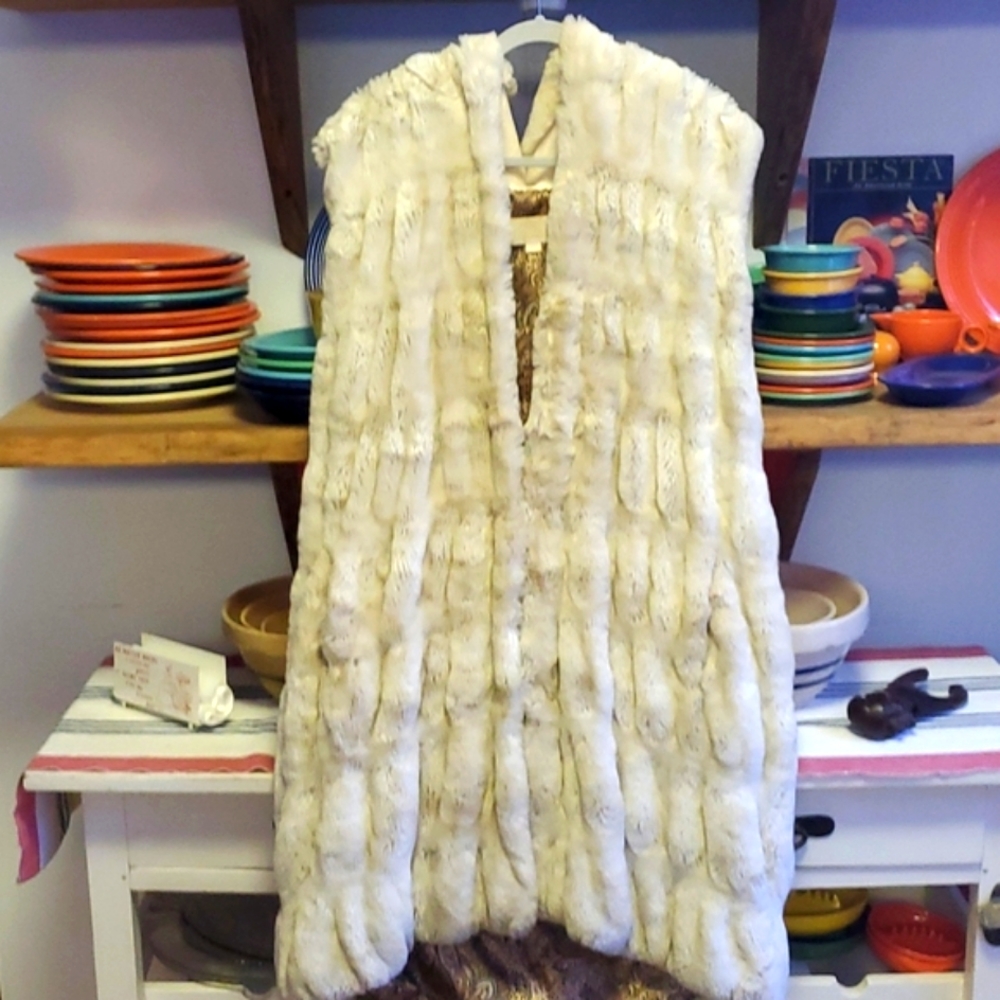 Cream Faux Fur Long Vest - Women's Cozy Outerwear